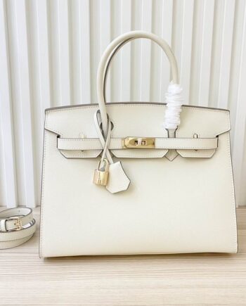 H Birkkin 30cm (cream color with gold hardware)