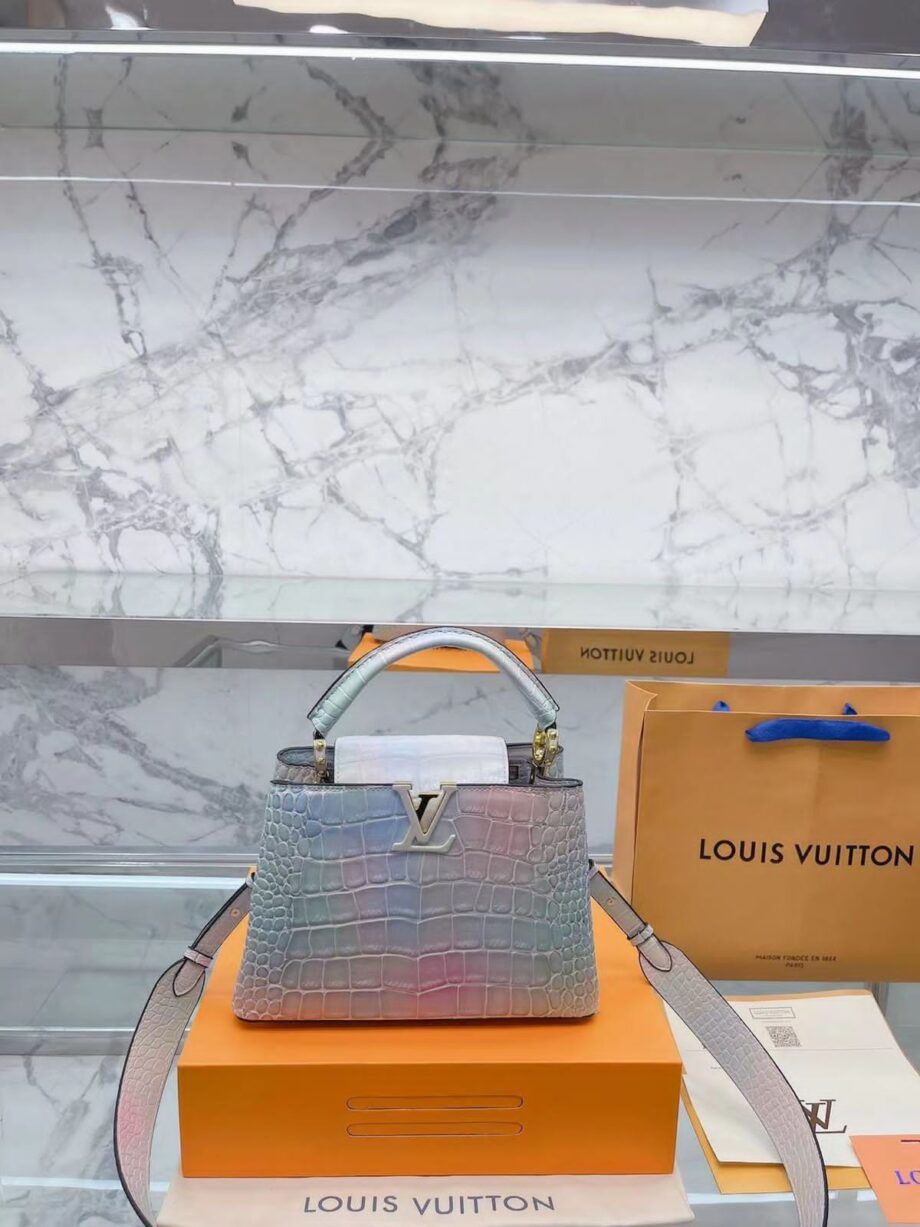 Loiu capucines mini bag in ombre effect.