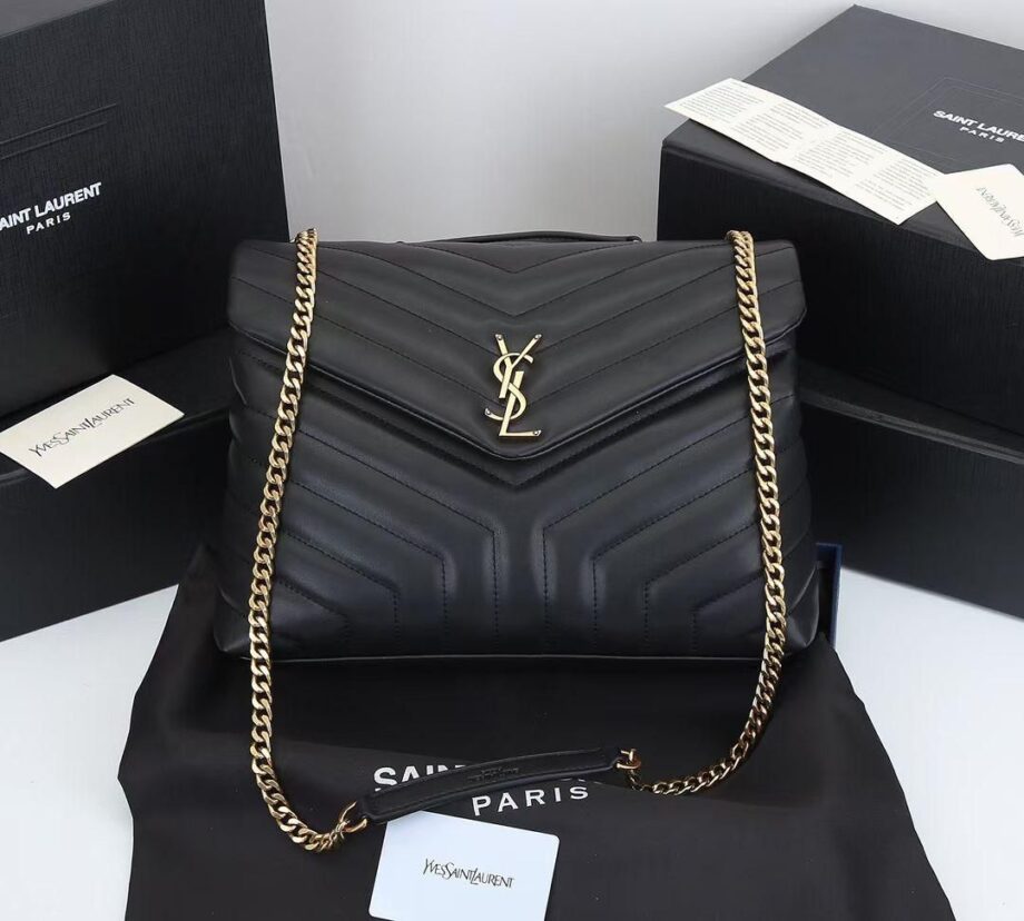 YS Loulou Matelasse Leather Shoulder Bag, medium size.