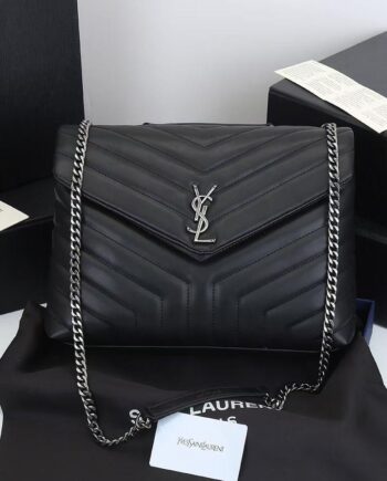 YS Loulou Matelasse Leather Shoulder Bag, medium size.