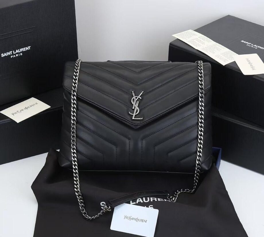 YS Loulou Matelasse Leather Shoulder Bag, medium size.