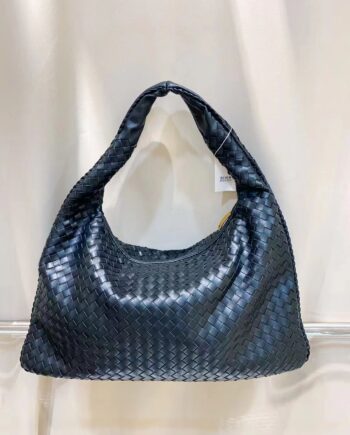BV Hobo Bag | Slouchy crescent shape in Black.