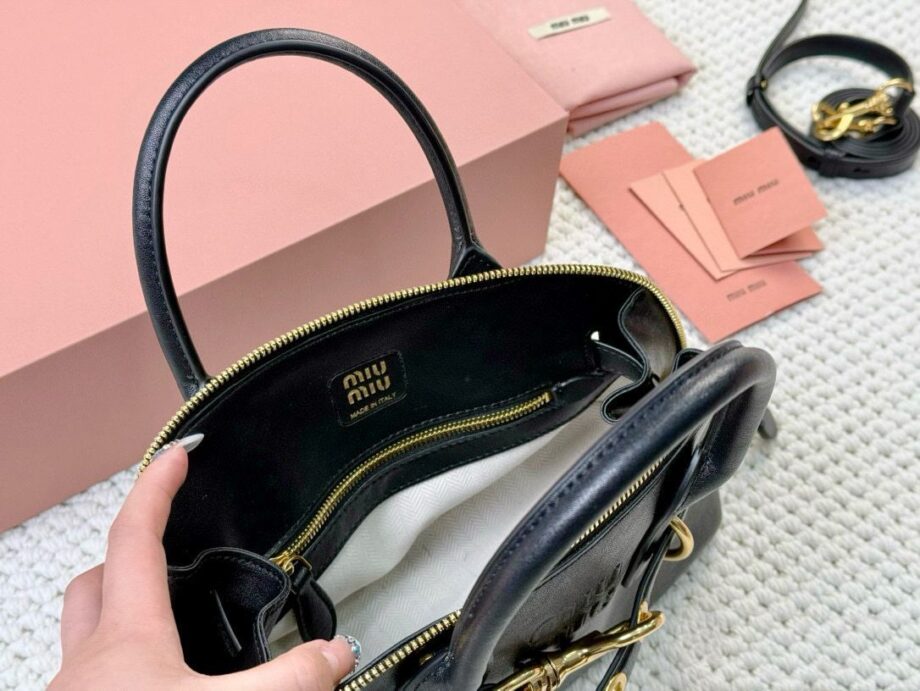Mi Mi Aventure Nappa Leather Top-handle Bag.
