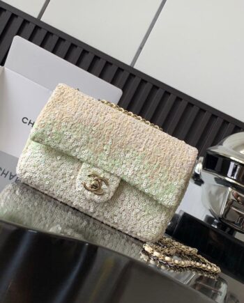 CC 23S Sequin Mini Flap Bag
