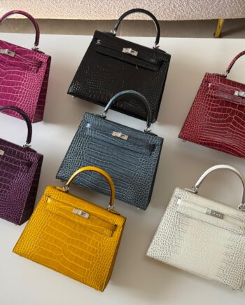 H high end version of Kelly | Crocodile Embossed Pattern.