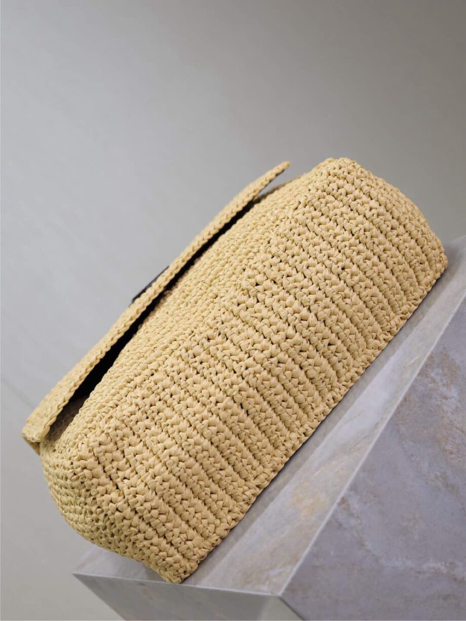 YS Niki Medium Raffia Shoulder Bag