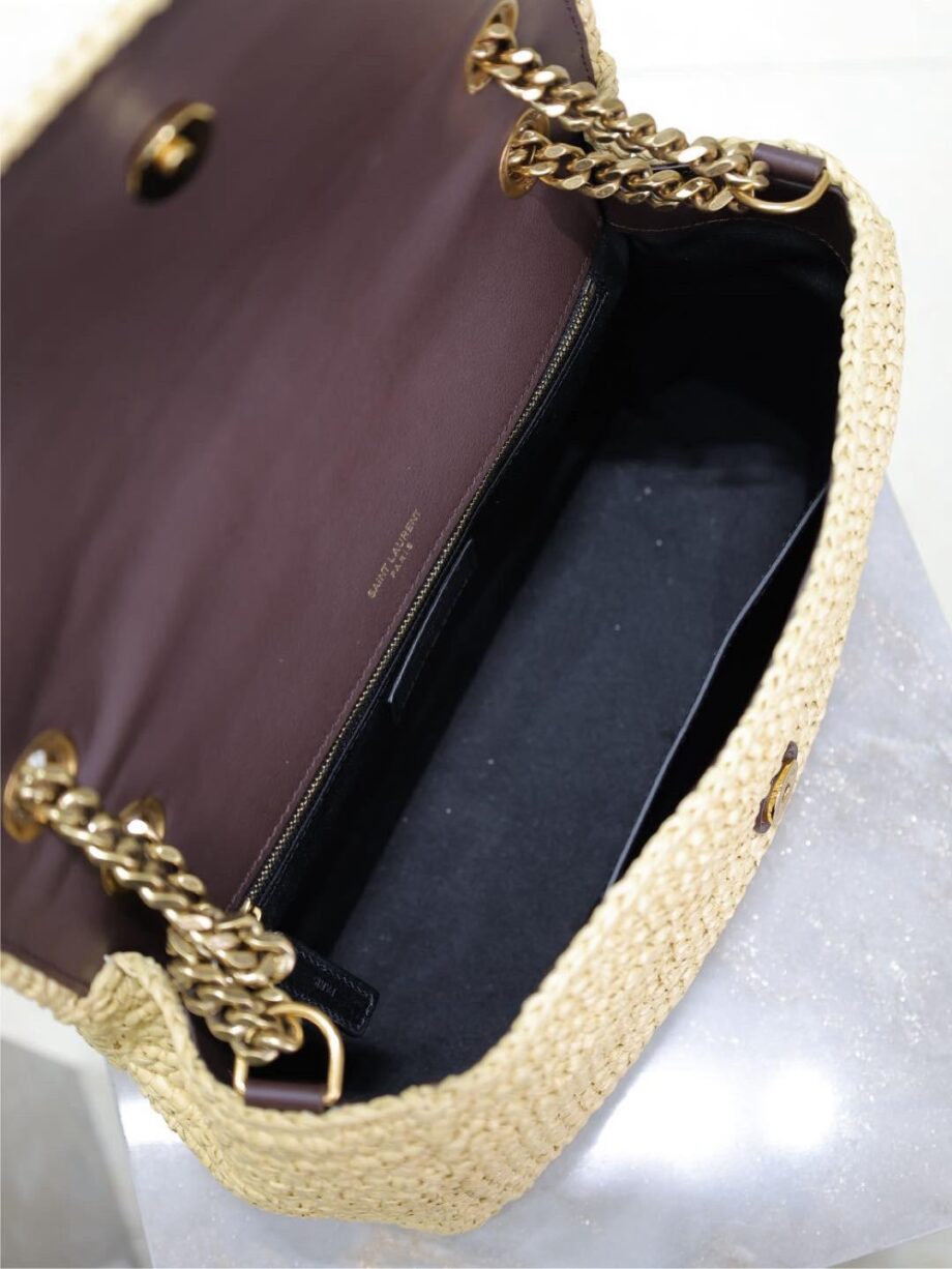 YS Niki Medium Raffia Shoulder Bag