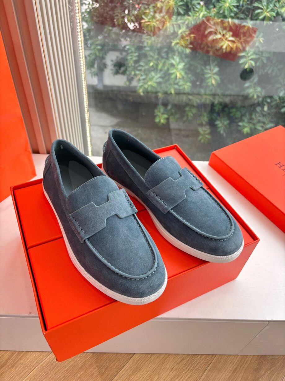 H Job Loafers. (Grey/Blue)