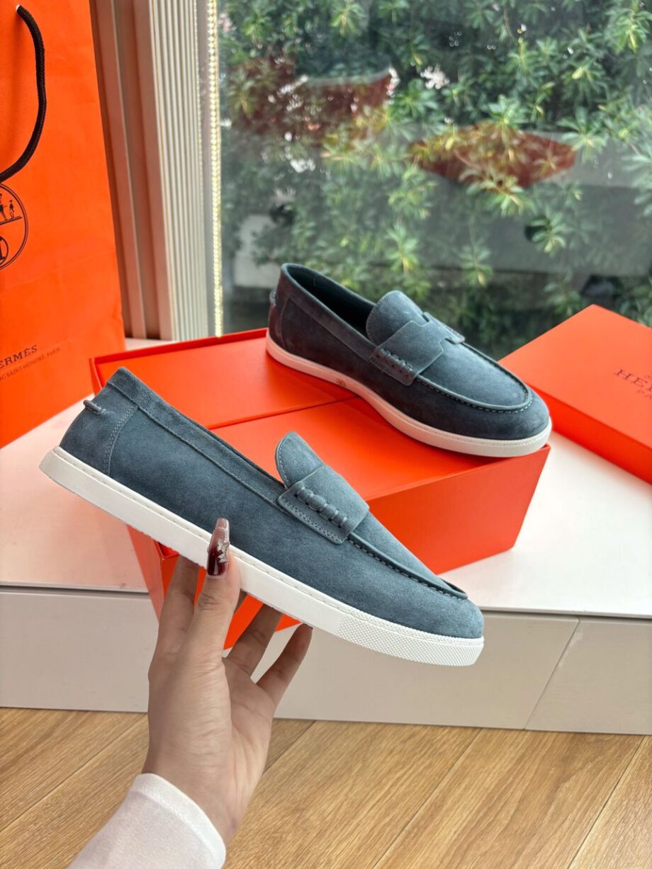 H Job Loafers. (Grey/Blue)