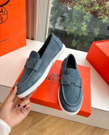 H Job Loafers. (Grey/Blue)