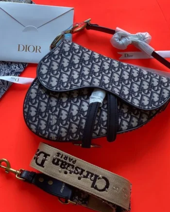 CD Saddle Bag | Oblique jacquard canvas.
