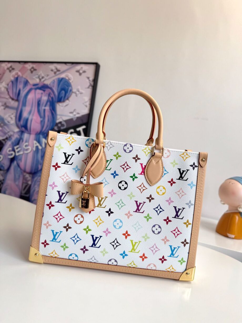 Louis Vuitton x Takashi Murakami OnTheGo MM White Multicolored