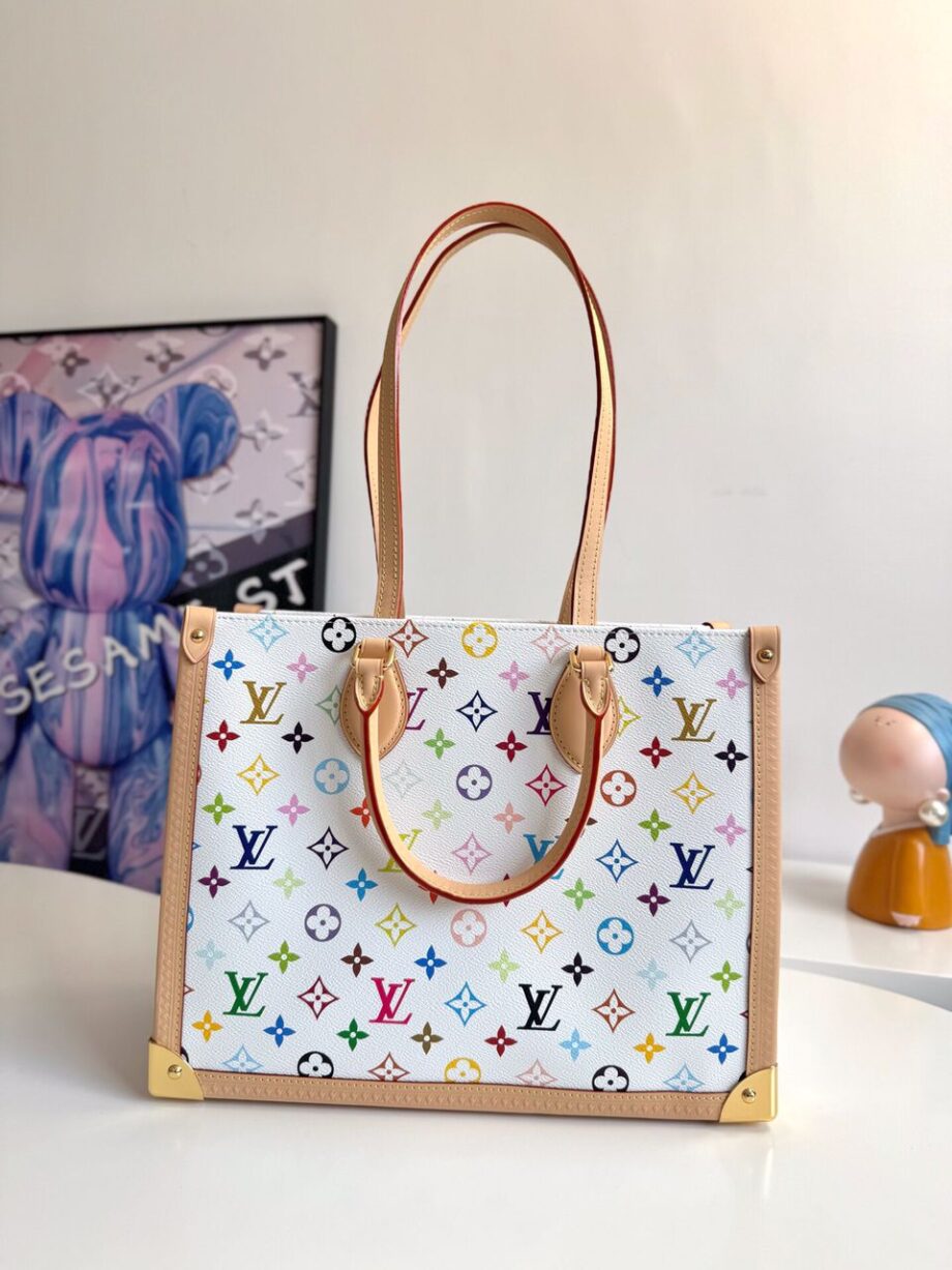 Louis Vuitton x Takashi Murakami OnTheGo MM White Multicolored