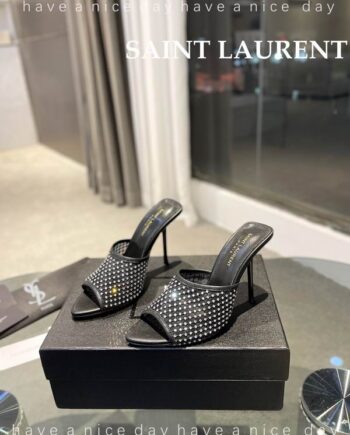 YS Luz Mule Heels | Pointed or peep toe, a stiletto heel.