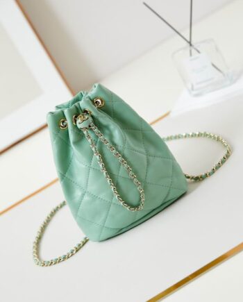 CC Matelasse Chain Shoulder Bag, bucket bag 22X17X7.5cm