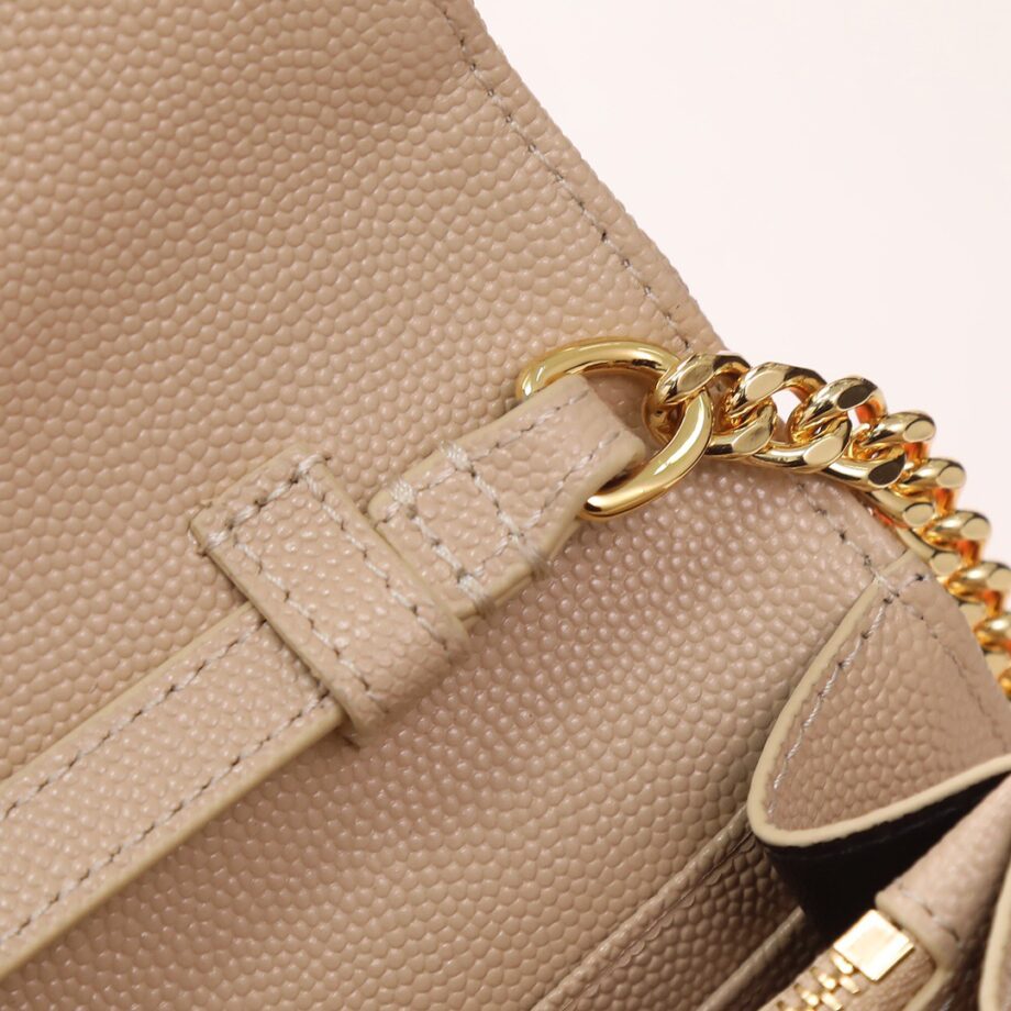 YS Envelope Chain Wallet | Beige.
