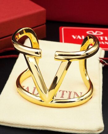 VLNTINO Garavani VLogo Signature cuff bracelet.