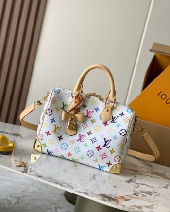 Loiu Takashi Murakami Speedy Bandouliere 25 | Multicolor Pattern.