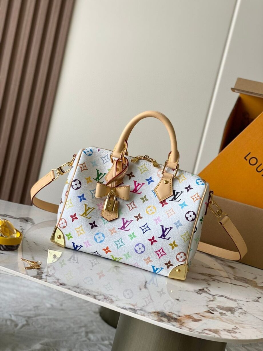 Loiu Takashi Murakami Speedy Bandouliere 25 | Multicolor Pattern.