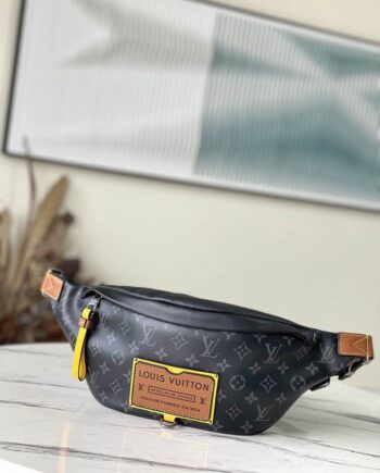 Loiu Discovery Bumbag in Monogram Eclipse canvas.