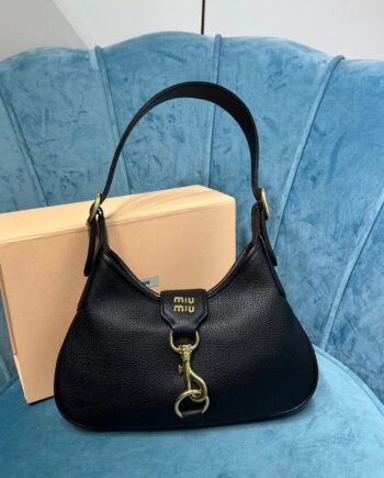 MM Madras leather shoulder bag.