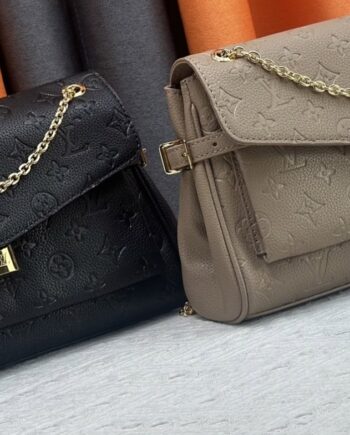 Loiu Anytime Flap Bag. (Black and Beige)