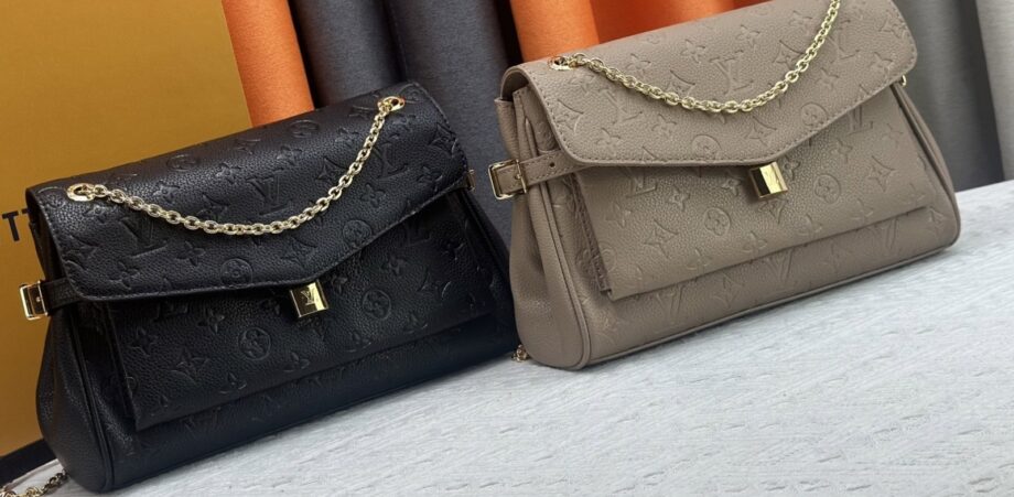 Loiu Anytime Flap Bag. (Black and Beige)
