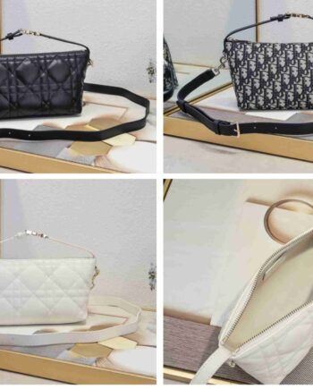 CD Travel Nomad Pouch | Macrocannage quilted effect.