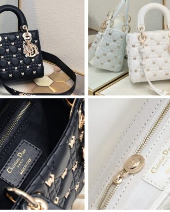 CD Butterfly Lambskin Small Bag.