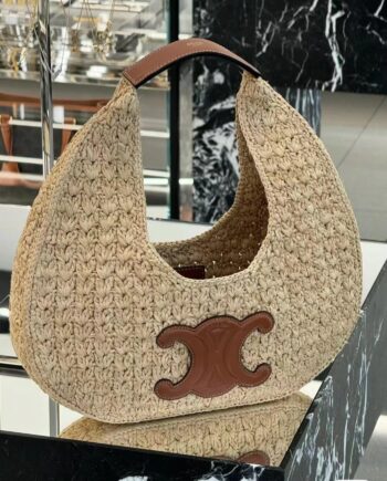 Cēlìñē Raffia bag