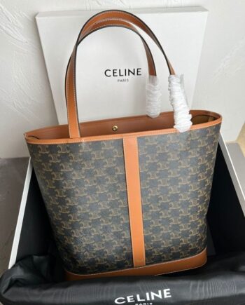 Cēlīnē Triomphe Bucket Bag Small