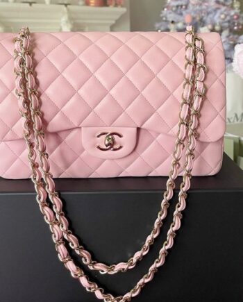 Chānēl Classic Flap Bag Pink