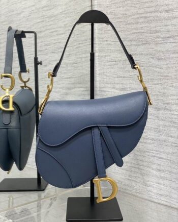 Dīōr Saddle Bag Ocean Blue