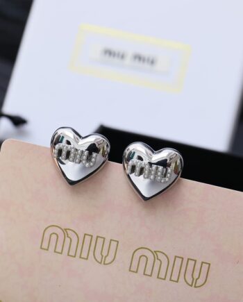 Miu Miu Metal and Synthetic Pearl Earrings