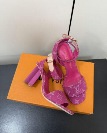Lōūīs Vūīttōn Silhouette Sandals Dark Pink