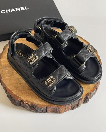 Chānēl Dad Sandal Black