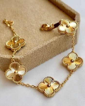 Vintage Alhambra bracelet by Van Cleef & Arpels Yellow Gold