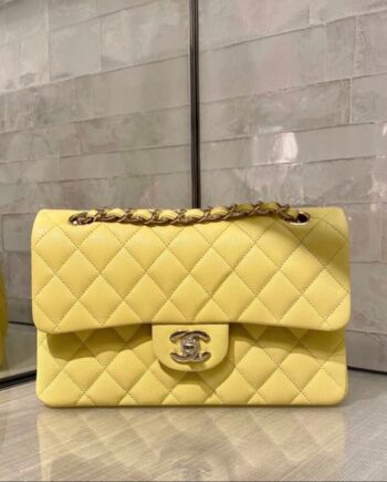Chānēl Classic Flap Bag Lemon Yellow