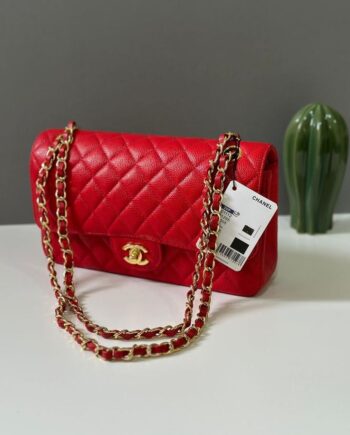 Chānēl Classic Double Flap Bag Red